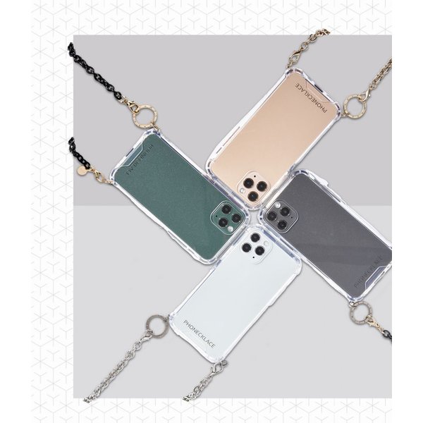 Phonecklace Iphone12pro Iphone12 Iphone ケース チェーン ショルダー ストラップ付 クリア おしゃれ 韓国 ブラック 黒 Softbank公式 Iphone スマートフォンアクセサリーオンラインショップ