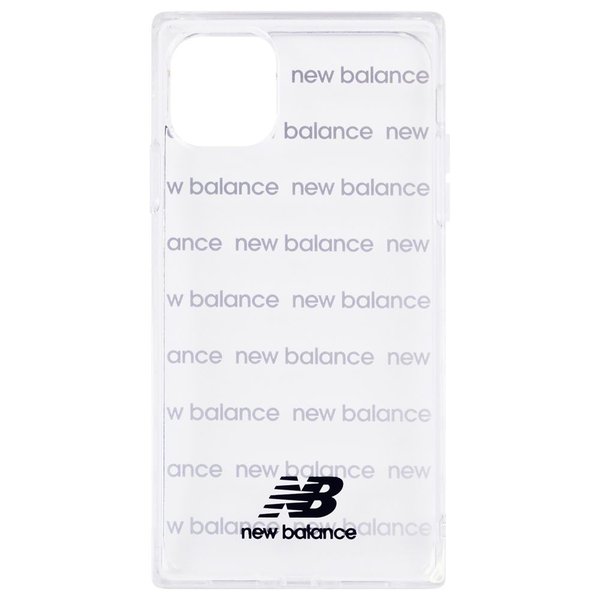 New Balance Iphone11 スクエア型tpuクリアケース ロゴボーダー ブラック Softbank公式 Iphone スマートフォンアクセサリーオンラインショップ