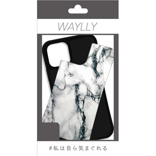 Waylly Mk ウェイリー Iphone12pro Iphone12 アイフォン ケース カバー スマホケース 着せ替え 大理石 ホワイト 白 おしゃれ 耐衝撃 くっつく Softbank公式 Iphone スマートフォンアクセサリーオンラインショップ