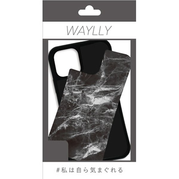 Waylly Mk ウェイリー Iphone12pro Iphone12 アイフォン ケース カバー スマホケース 着せ替え 大理石 ブラック 黒 おしゃれ 耐衝撃 くっつく Softbank公式 Iphone スマートフォンアクセサリーオンラインショップ