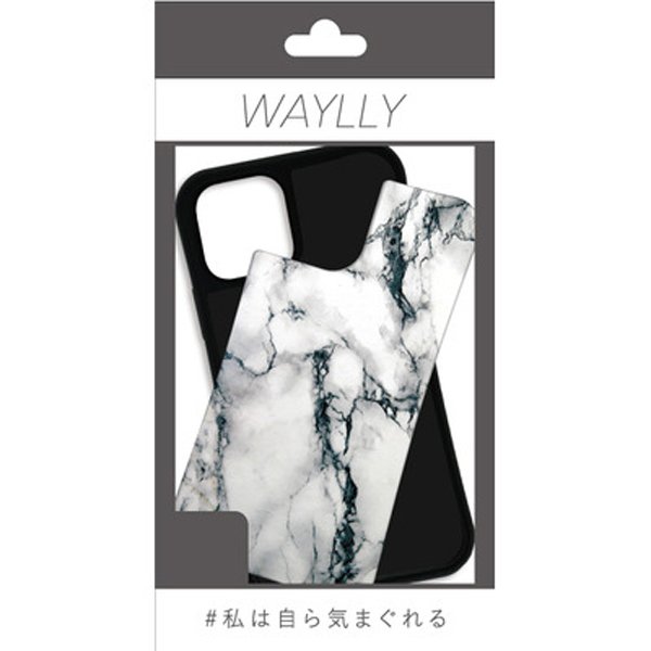 Waylly Mk ウェイリー Iphone12pro Iphone12 アイフォン ケース カバー スマホケース 着せ替え 大理石 ブラック 黒 おしゃれ 耐衝撃 くっつく Softbank公式 Iphone スマートフォンアクセサリーオンラインショップ