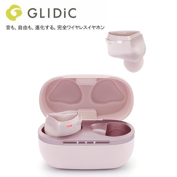 GLIDiC Sound Air TW-6000 ペールピンク ワイヤレスイヤホン iPhone 