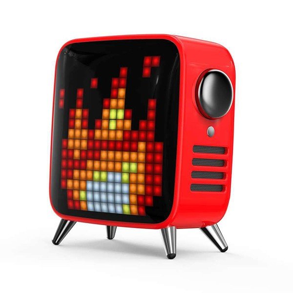 レトロテレビ型本格派bluetoothスピーカー Tivoo Max Divoom Fox Red Softbank公式 Iphone スマートフォンアクセサリーオンラインショップ