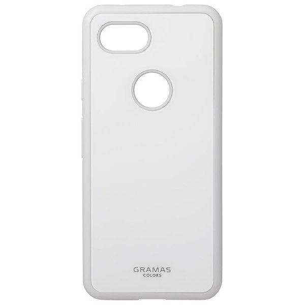 【アウトレット】GRAMAS  Glassty Glass Hybrid Shell Case for Pixel 3a XL ピクセル White