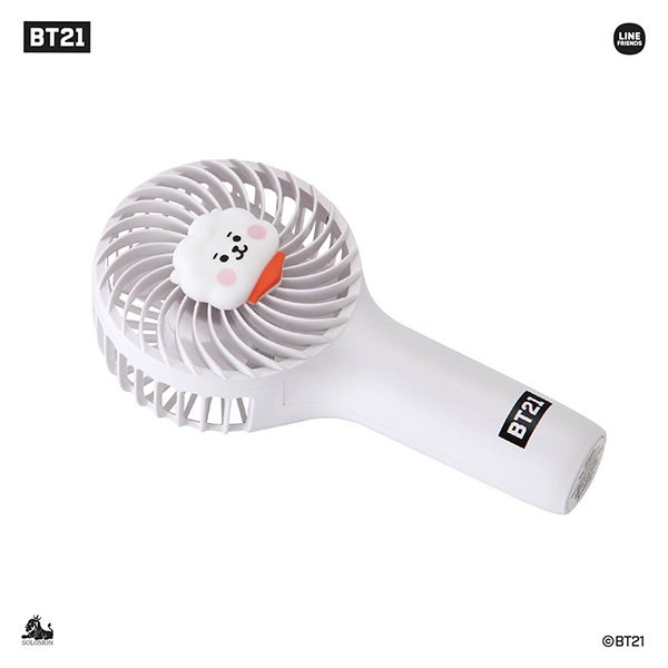 Bt21 グッズ 公式 ミニハンディファン ミニ扇風機 Linefriends 公式ライセンス品 ハンズフリー Rhf Bt21 Rj Softbank公式 Iphone スマートフォンアクセサリーオンラインショップ