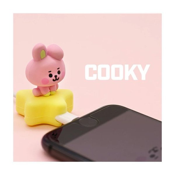 BT21 グッズ 公式 ベビーフェイス ケーブルマスコット COOKY グク 