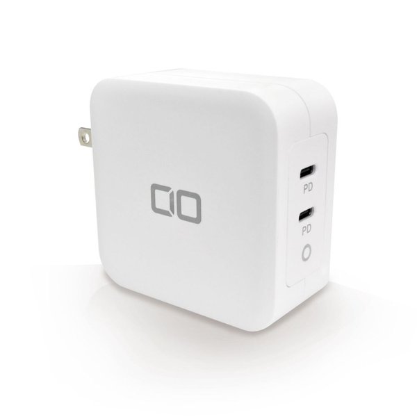 Cio Gan 100w 充電器 タイプc 急速 アダプタ コンセント Acアダプター Type C 2ポート Softbank公式 Iphone スマートフォンアクセサリーオンラインショップ