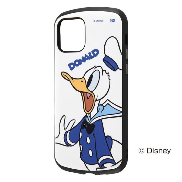 ray-out レイアウト iPhone12Pro iPhone12 ディズニー Disney アイフォン ケース カバー スマホケース ドナルド Donald ホワイト 白 二重構造 ストラップ