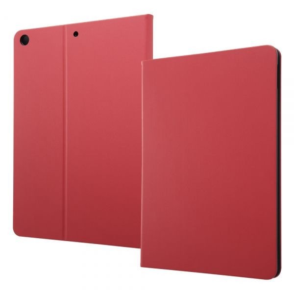 ray-out iPad 第7世代 レザーケース スタンド機能付き レッド