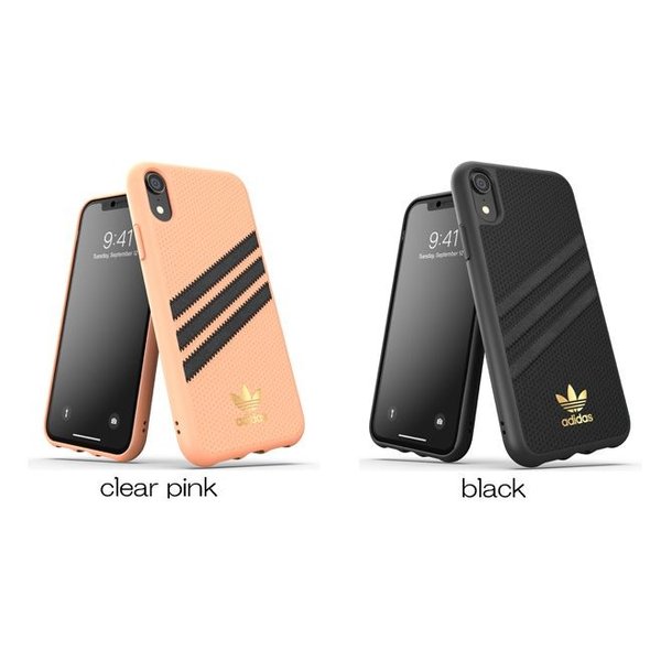 アディダス Adidas Iphone Xr ケース Or Moulded Case Pu Women Clear Pink Softbank公式 Iphone スマートフォンアクセサリーオンラインショップ
