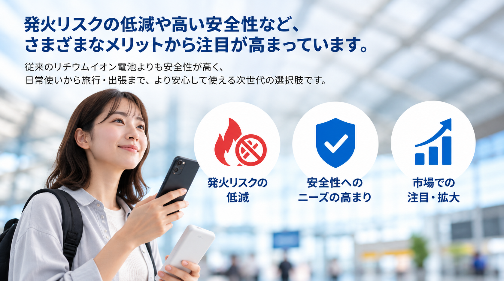 なぜ今、モバイルバッテリーの「安全性」が注目されている？のイメージ